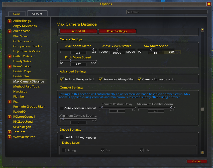 Settings v5.x