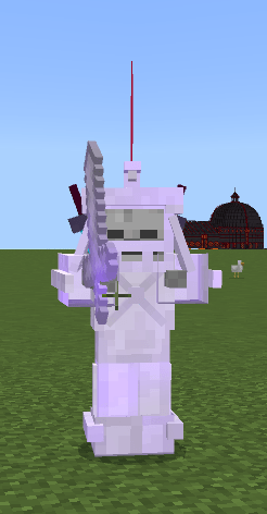 Thumbnail Royal guard wearing full mythril armor on a superflat world