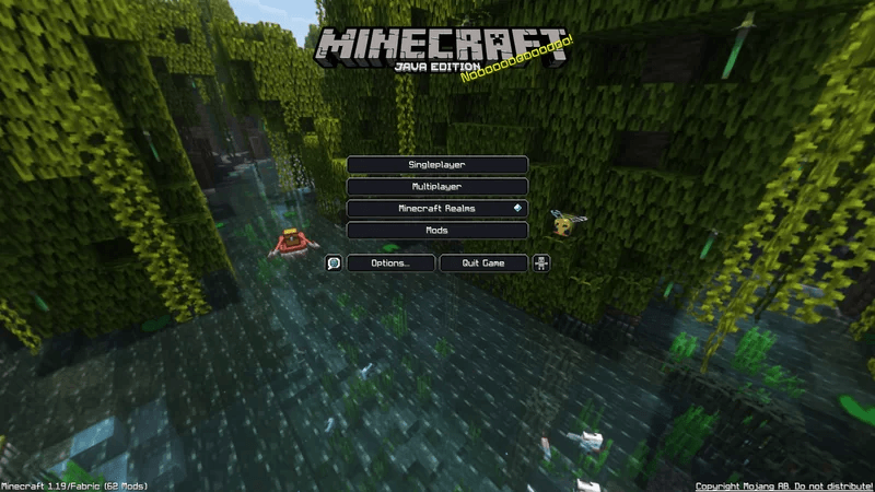 Visual result of applying the resource pack