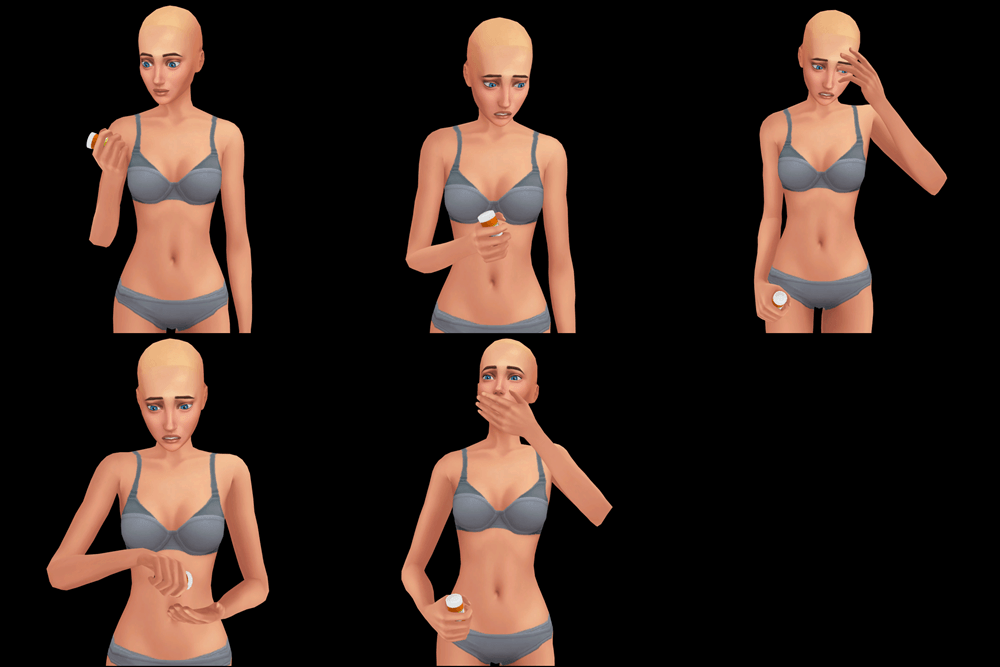 F] Medication Posepack - The Sims 4 Mods - CurseForge