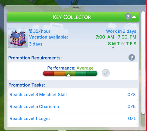 Key Collector Career Level