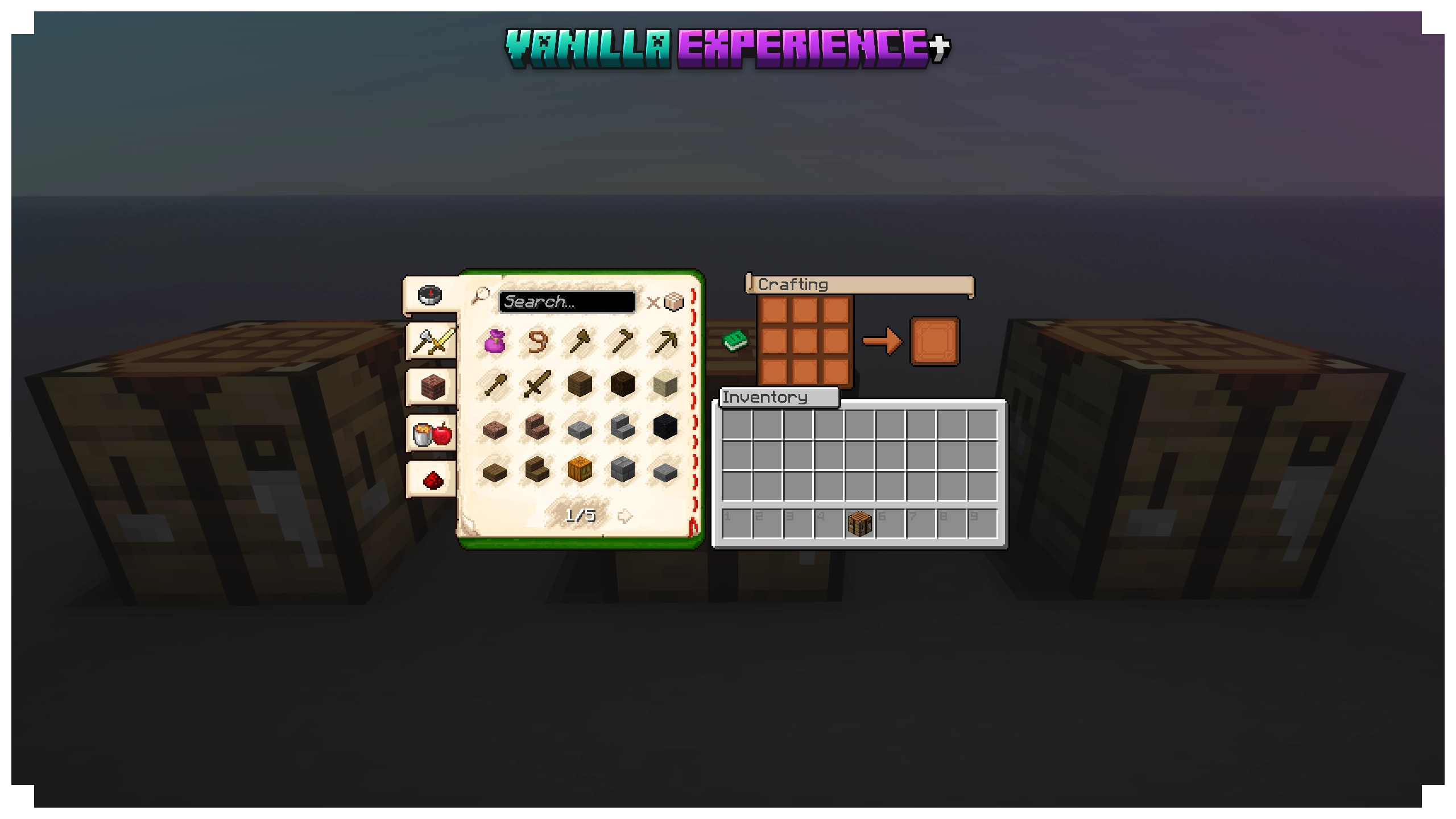 Enhanced Crafting Table GUI
