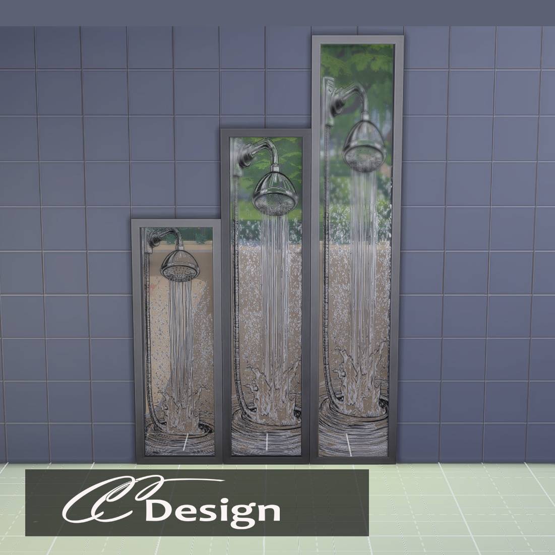 Thumbnail A beautiful and practical privacy window with the funny motif of a shower. For medium walls - 1 for motif - 20 colors - Base game compatible - Exclusive to Curce Forge