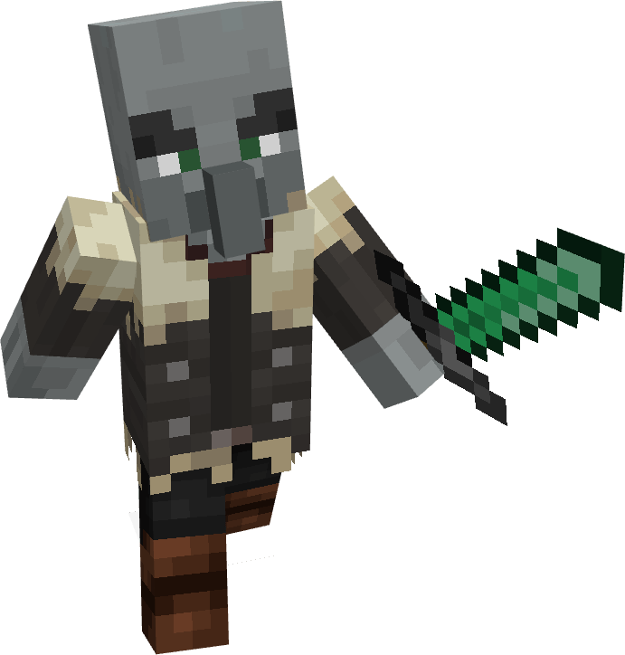 Thumbnail Tribe: Ice Hunter
Model by: InviziGamer
Texture by: InviziGamer
Ice Hunters are known to be a hunt-living tribe, they live in cold areas like snowy taiga being ally of Illagers and enemy of Villagers, they can be seen hunting or riding polar bears.