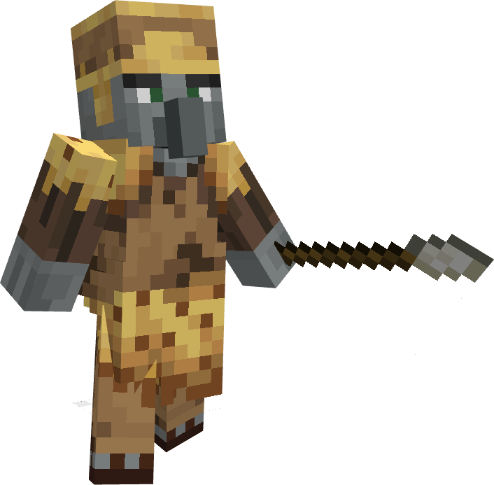 Thumbnail Tribe: Jungle Spirits
Model by: InviziGamer
Texture by: InviziGamer
This Illager tribe can be found in the deep jungles, living among pandas and ocelotls, there are rumors that they can controll the spirits of the jungle creatures.