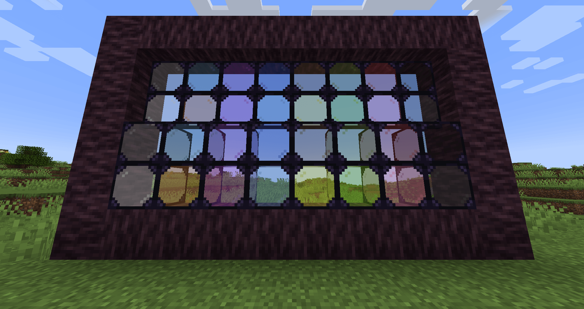 Thumbnail Stained armored glass matches the color of every vanilla stained glass.