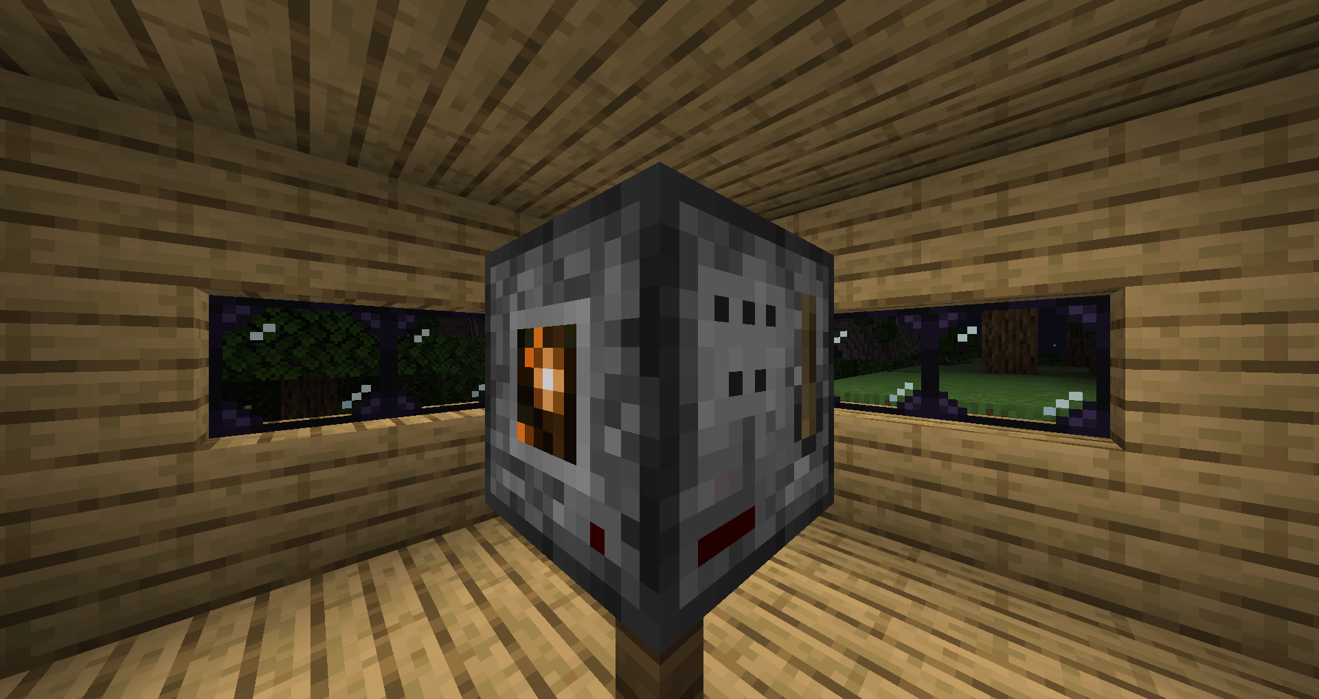 Thumbnail Redstone lantern works similar to a redstone lamp. However, it can also be turned on and off by hand.