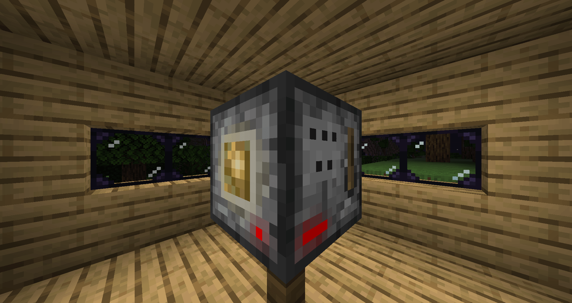 Thumbnail It only lights up if it's powered either by redstone or manually, but not both at the same time.