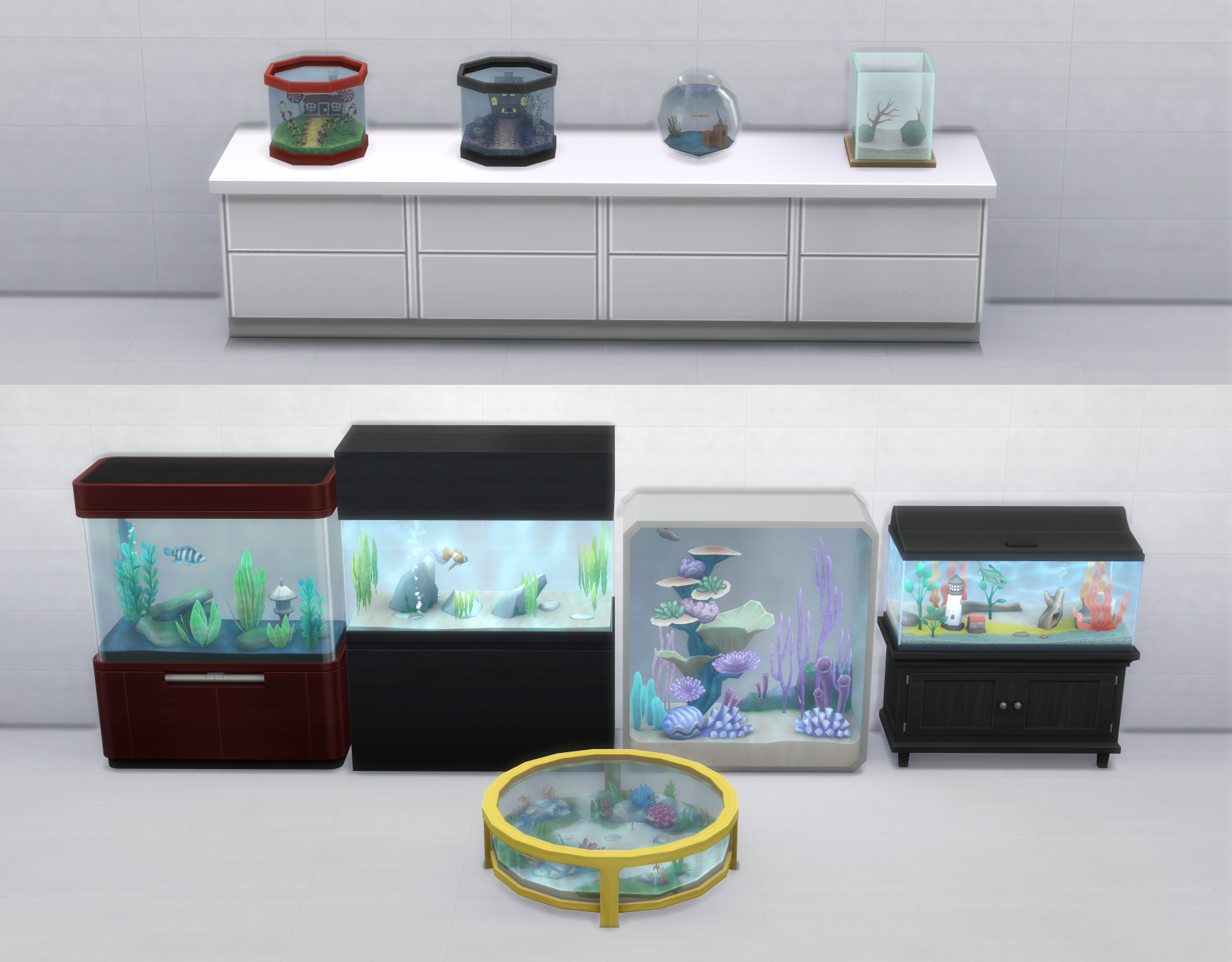 Thumbnail Fish objects affected by the mod.