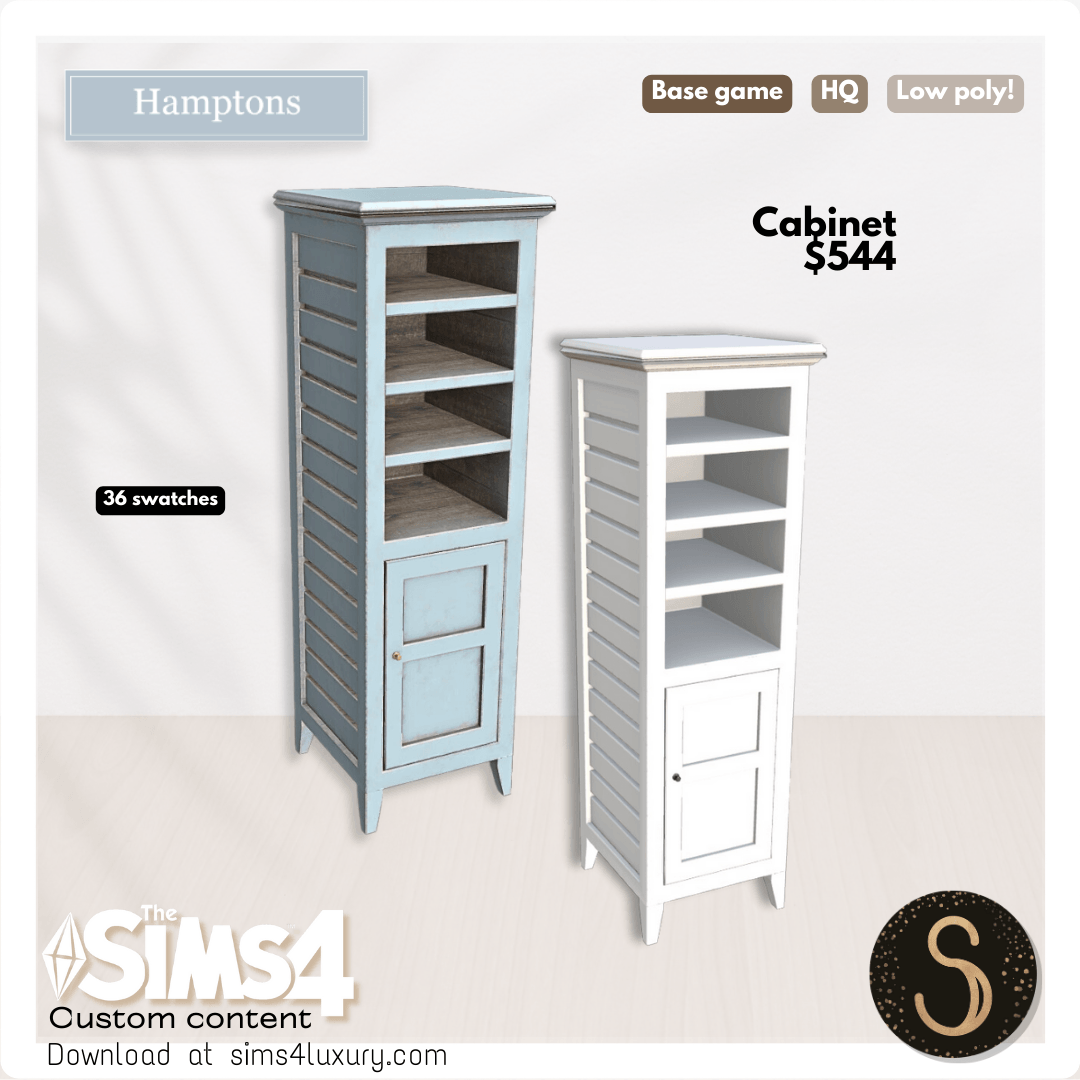 Sims4Luxury - Hamptons 2024 - Cabinet