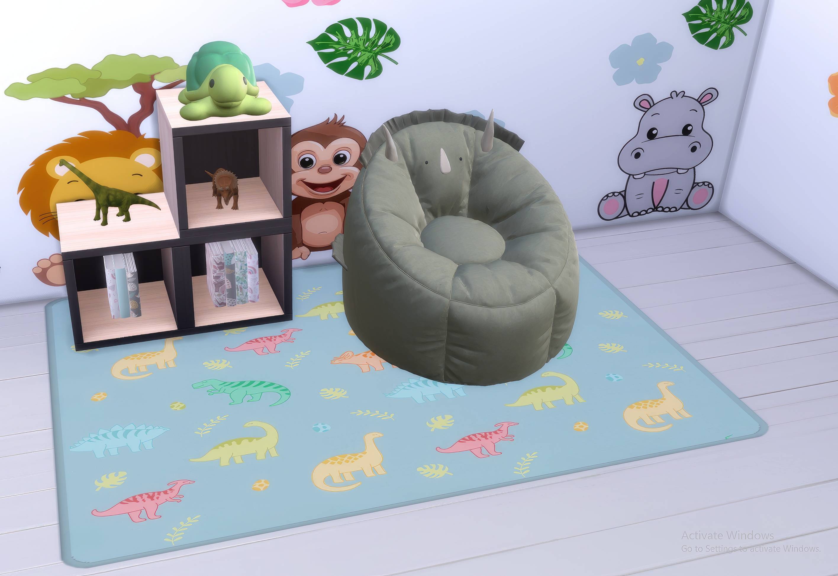 Kids Dino rug - set - The Sims 4 Build / Buy - CurseForge