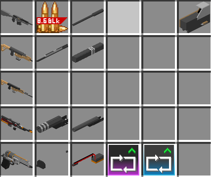 Exclusive attachments and ammo