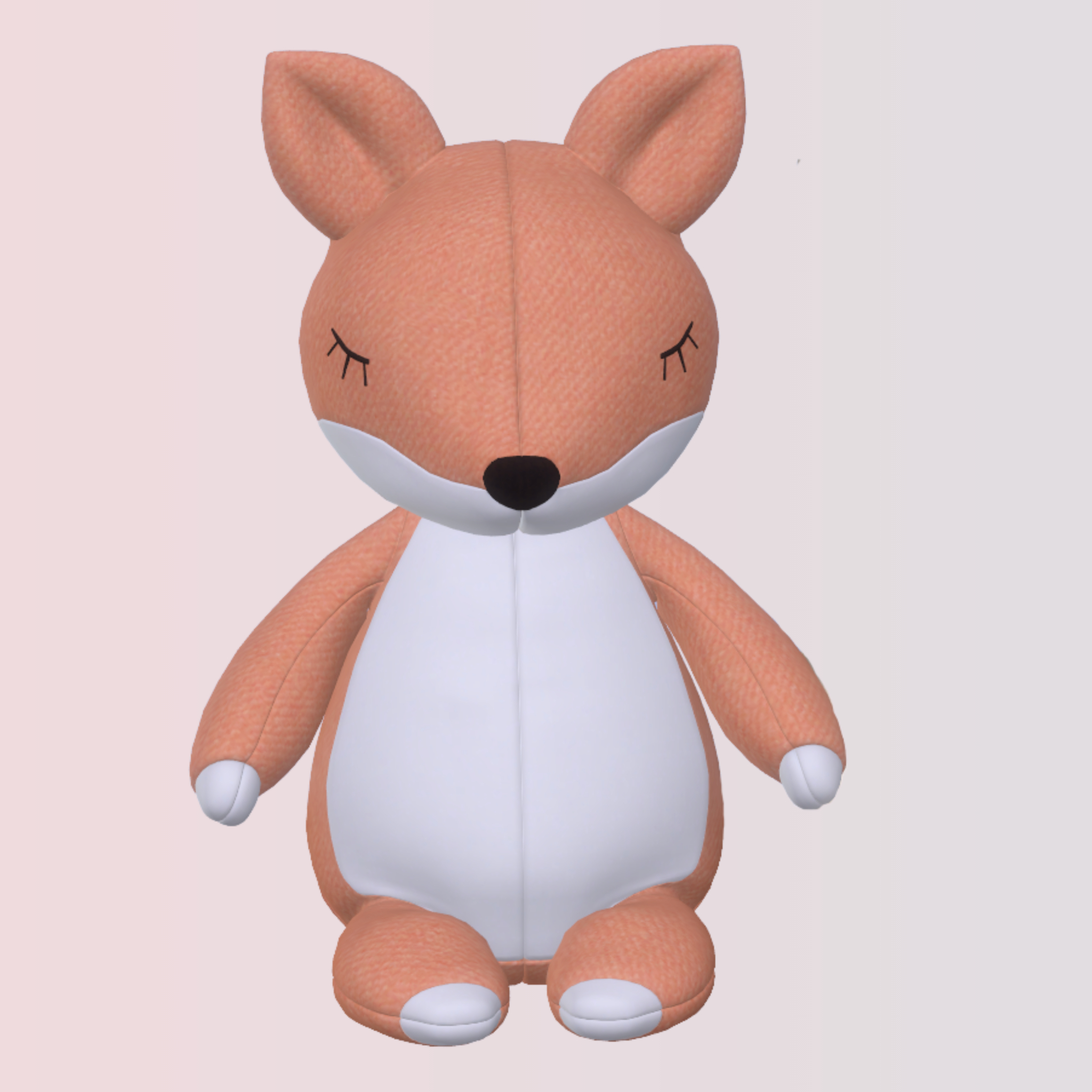 Cute fox plush toy