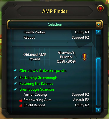 AMP Finder - Questline Completion