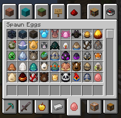 Spawn eggs comparison