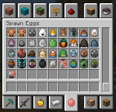 Spawn eggs comparison