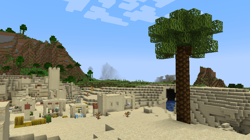 بهجة رمضان في ماين كرافت: إضافات زراعية وطعام وديكورات احتفالية