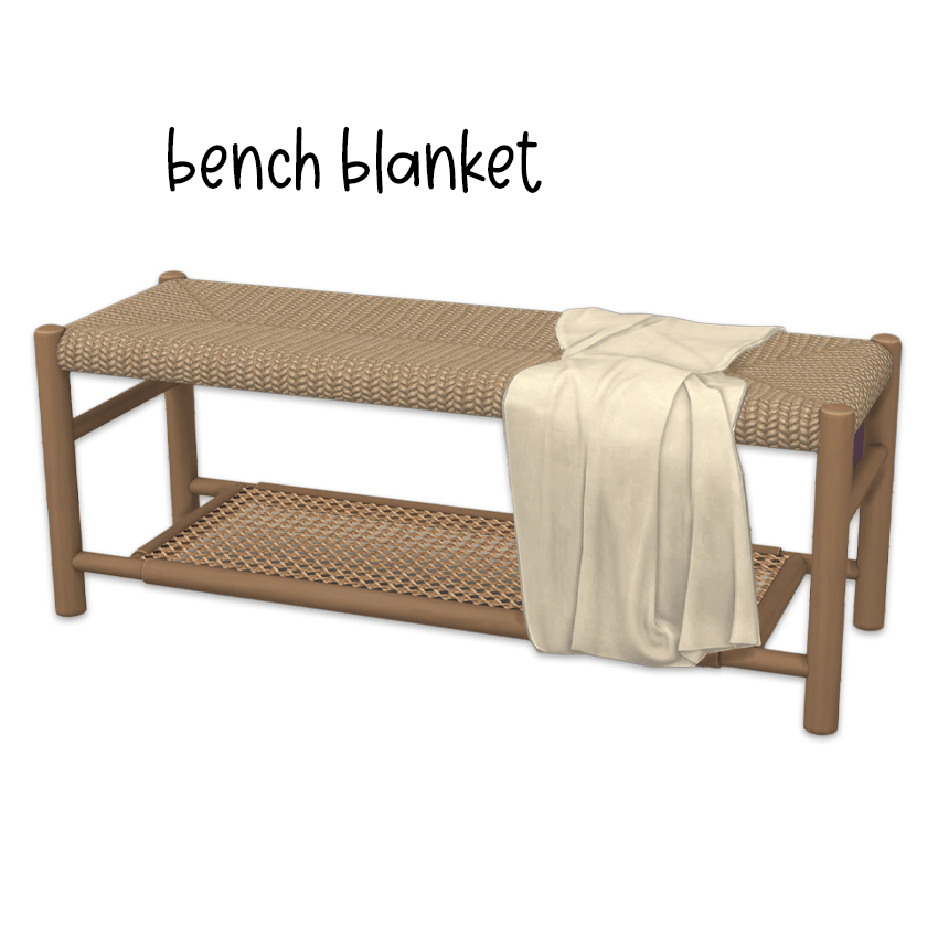 Comiko - Boho Bedroom Bench Blanket - Gallery - The Sims 4 Build / Buy ...