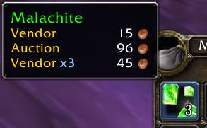Thumbnail VendorPricePlus plays nice with Auctionator, hiding duplicate Vendor values and showing the Stack price