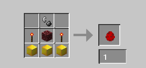 Thumbnail the crafting recipe to craft herobrine spawn egg