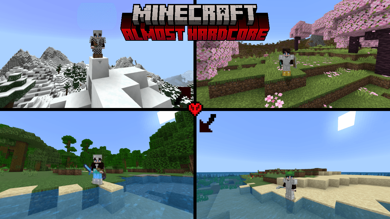 Almost Hardcore Gallery Minecraft Bedrock Addons Curseforge