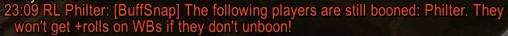 Notify booned players