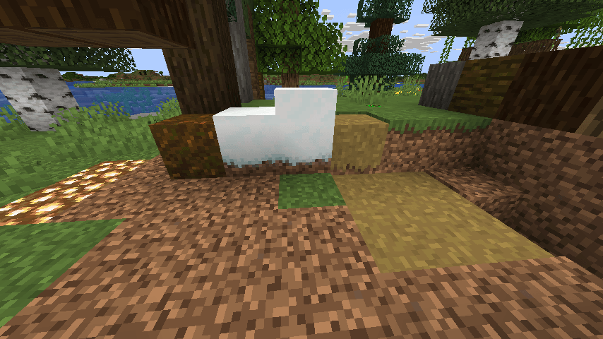 Example of updated block textures