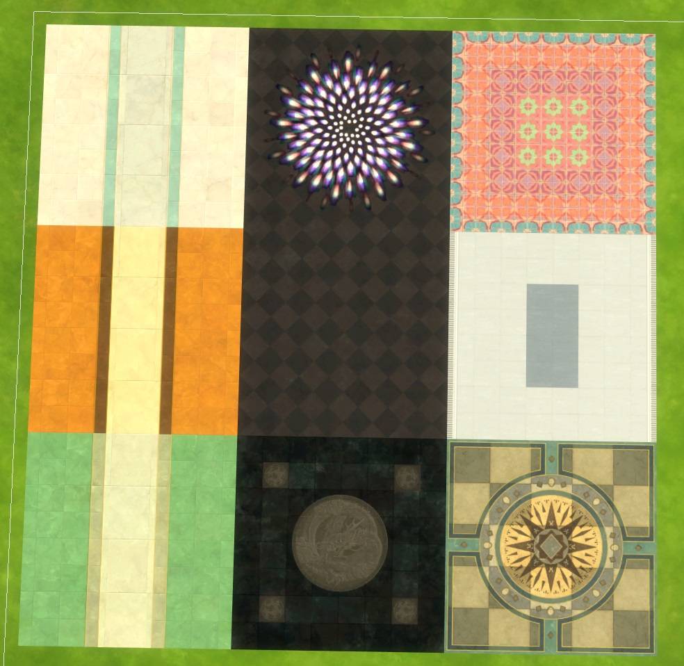 Thumbnail All nonseamless tiles (rugs) - Wedding Flooring, Club Flooring, Imperial Tile, Kitschy Tile, Operating-Room Flooring and Palace Tile