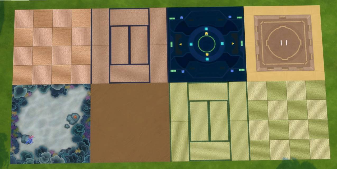 Thumbnail All nonseamless misc flooring Part 2 (rugs) - Restaurant-Kitchen, Robo-Flooring, Rubber-Tile, Rush Tatami, Rush Tatami, Sci-Fi, Sumo Ring, Tatami Flooring, Tatami, Tent and Underwater Flooring