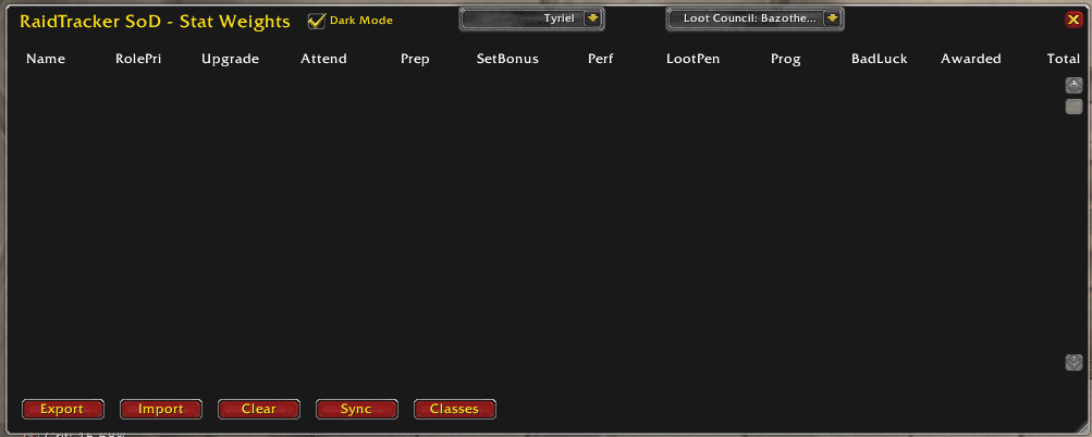 Dark Mode Showcase Main Window