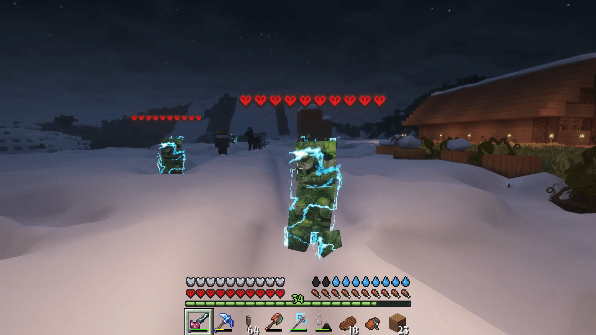 Thumbnail No seriously, allowing a charged creeper to blow will be your doom. These guys are the worst. Make a bow and arrows.