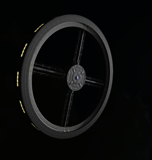 Solid Station Ring Type 2 In Space