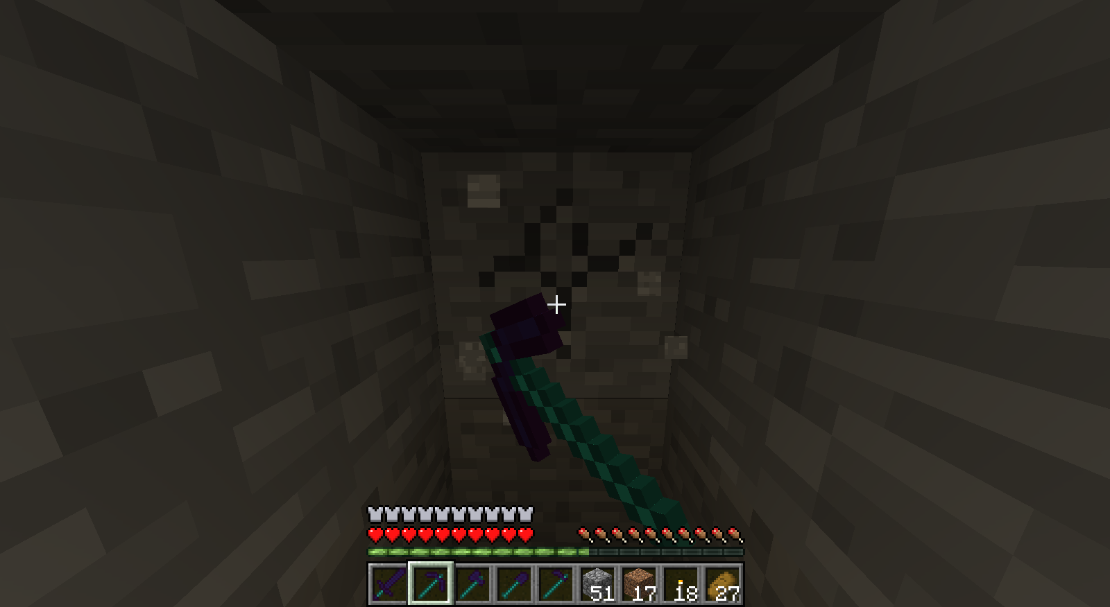 Mining with Obsidian Pickaxe