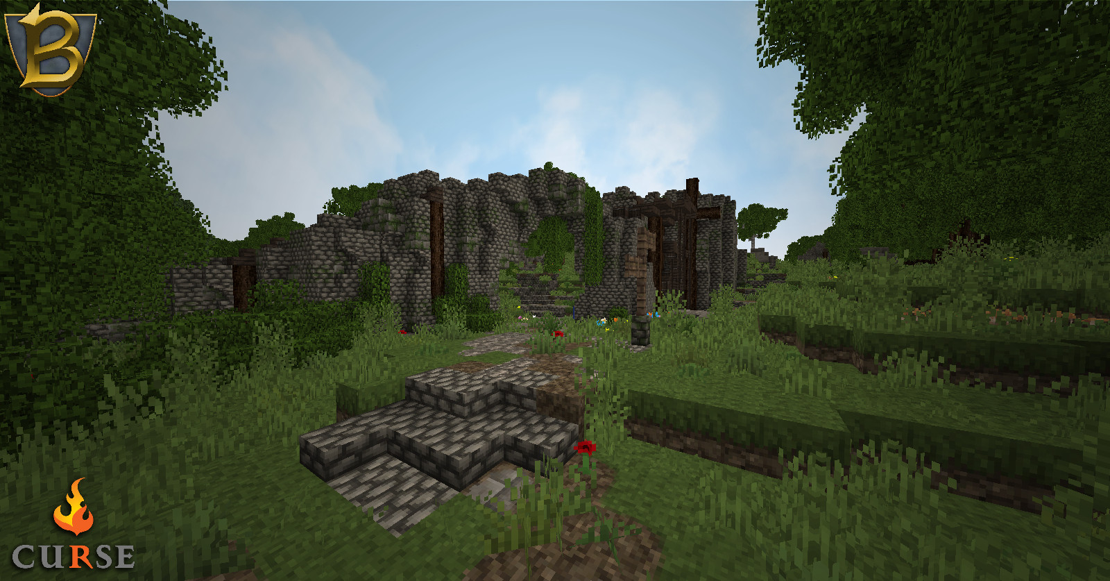 cobblestone wall