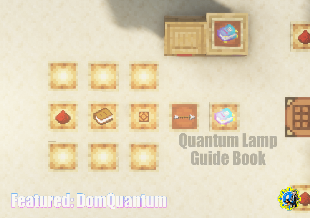Thumbnail Redstone Dust + Book + Redstone Lamp = Quantum Lamp Guide Book