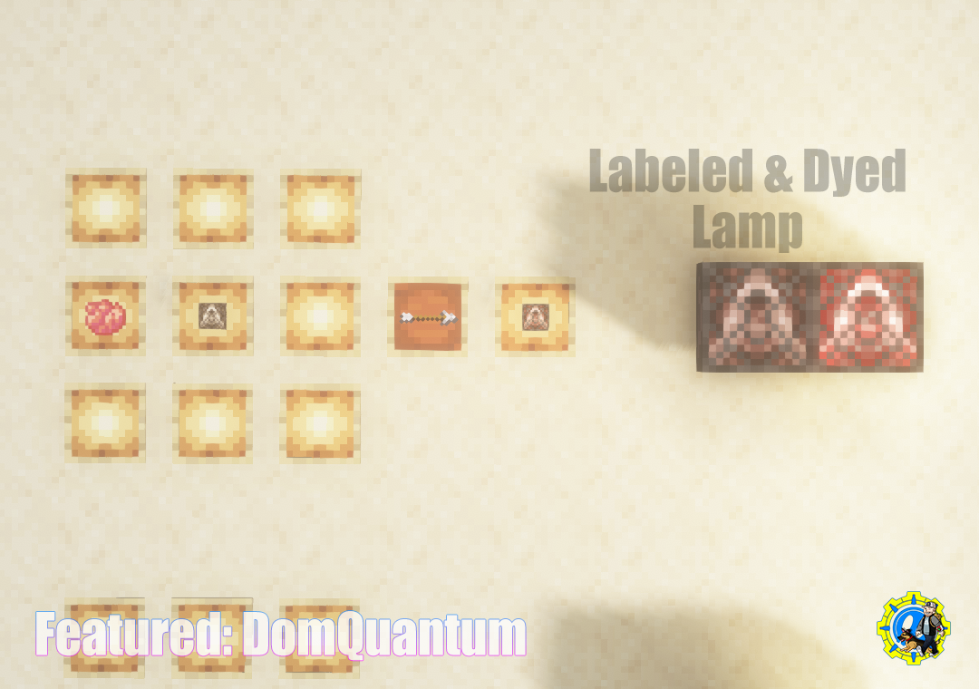 Thumbnail Dye your Quantum Lamps to create more colorful lamps.