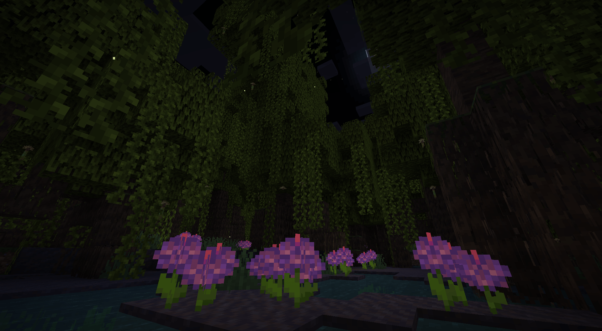 Midnight Lilies in a Mangrove Swamp
