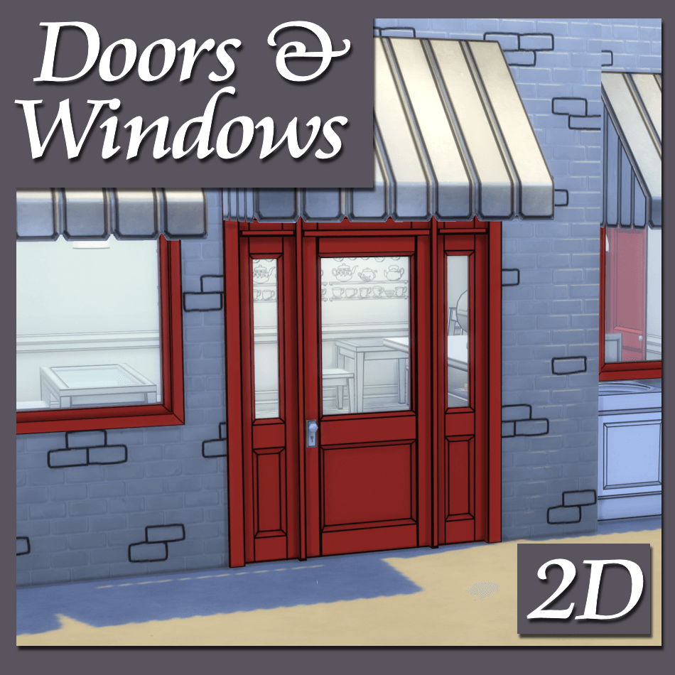 Showing window and exterior door, interior door can be seen through the window to the right