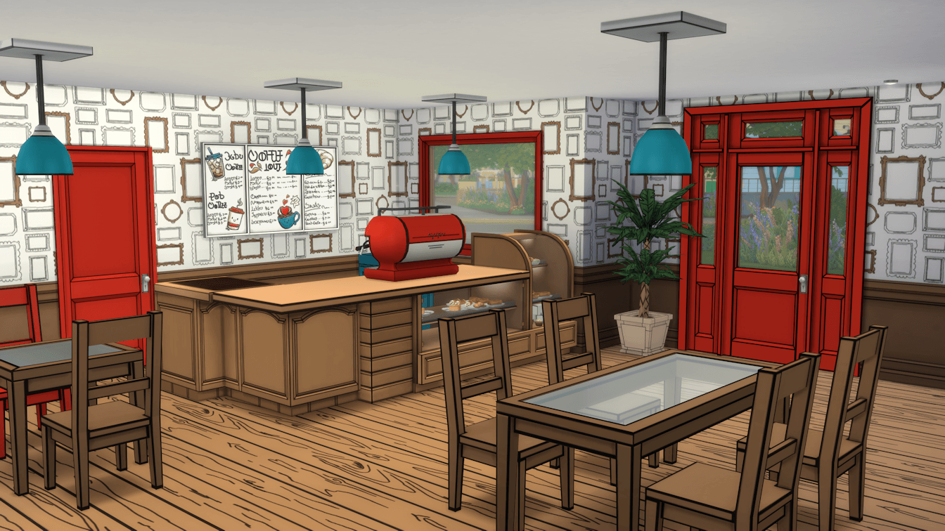 seen in colour, brown theme with red and blue