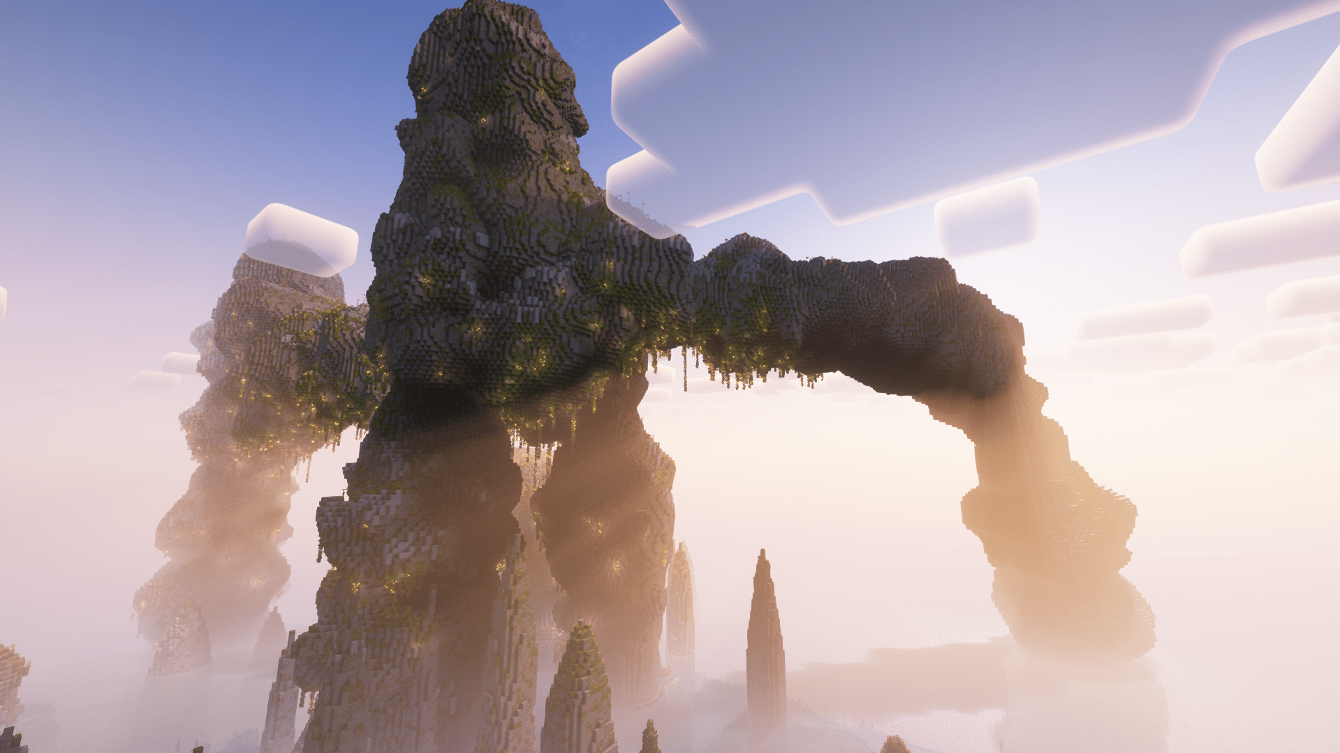 Thumbnail "The Majestic Arch of Vanilla Reforged+"
A breathtaking naturally generated arch towering above the misty mountains.
This is just one of the many wonders you'll encounter while exploring Vanilla Reforged+.
The world is waiting for you