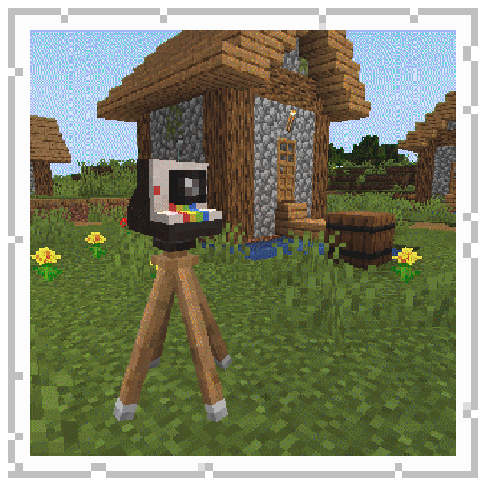 Instant Camera on Stand