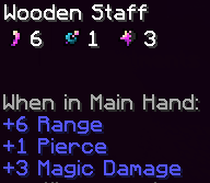 Thumbnail Sortilege staff stats displayed. Color palette provided by Sammy; from Malum.