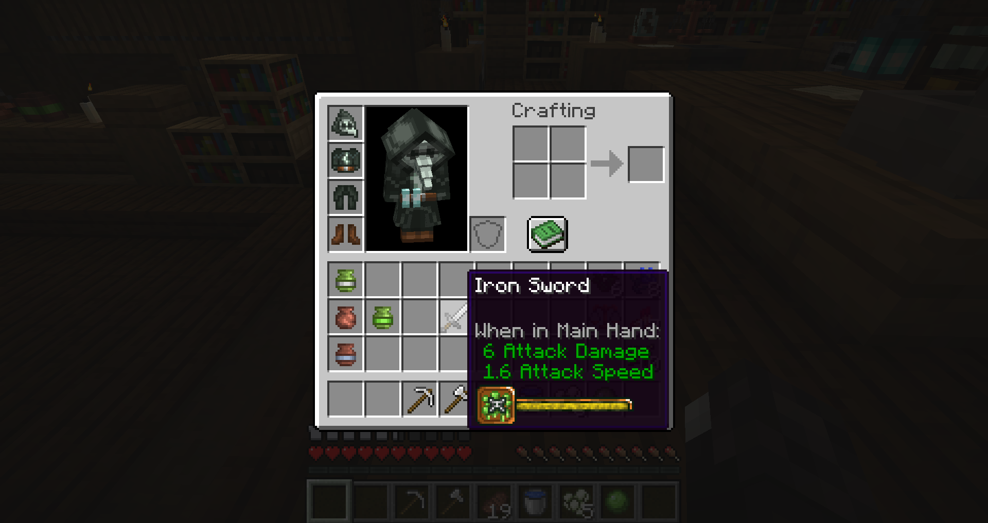 Thumbnail Toxin oil applied to an iron sword.