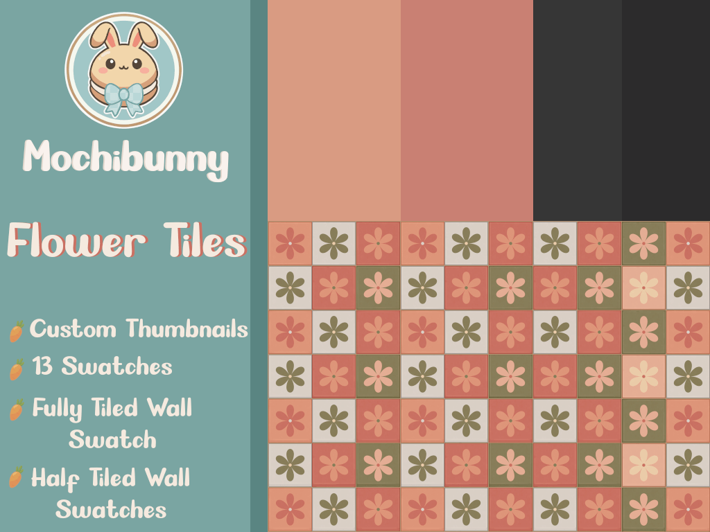 Flower Tiles - MochiBunny - Gallery - The Sims 4 Build / Buy - CurseForge