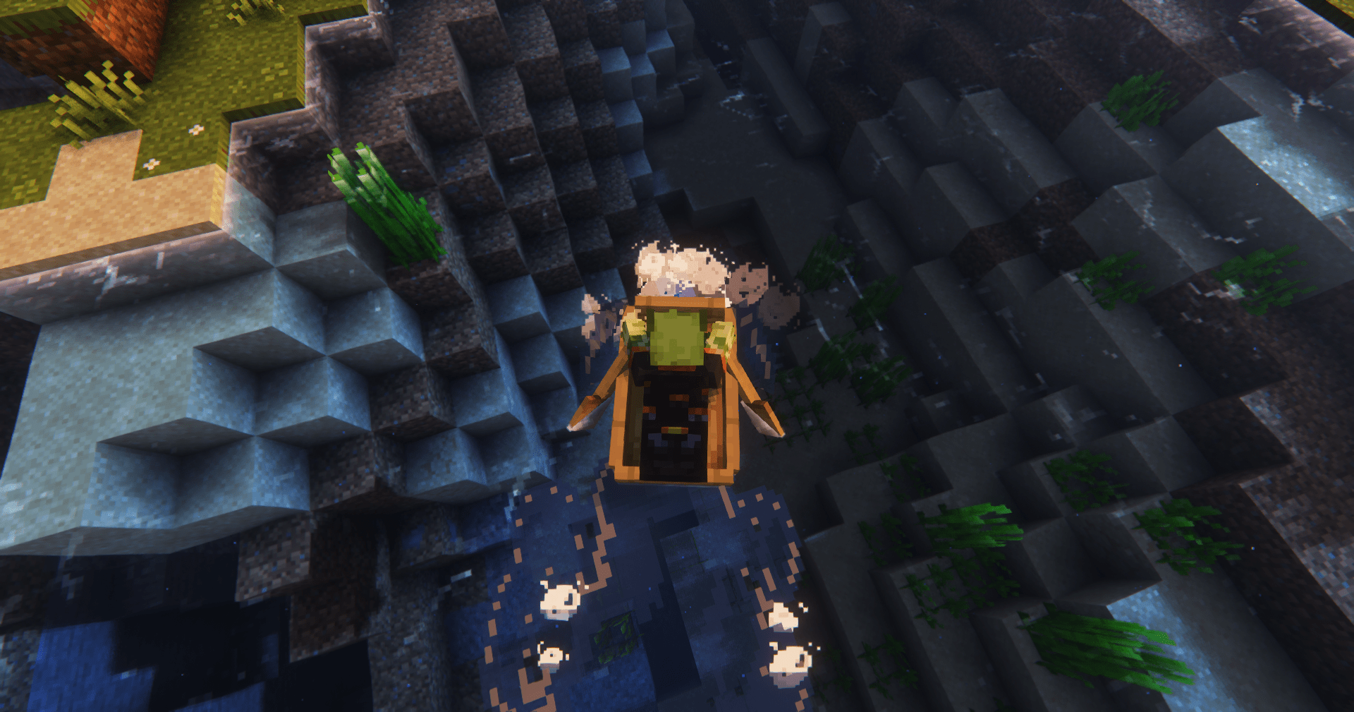 Thumbnail in the assembly there appear beautiful particles from sailing on a boat from falling water, etc.
