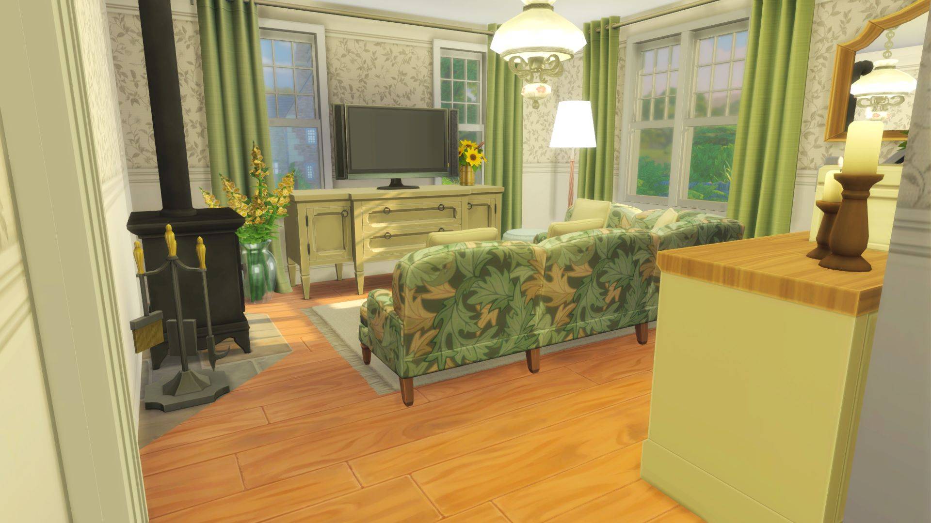 Cozy Country Living Room - The Sims 4 Rooms / Lots - CurseForge