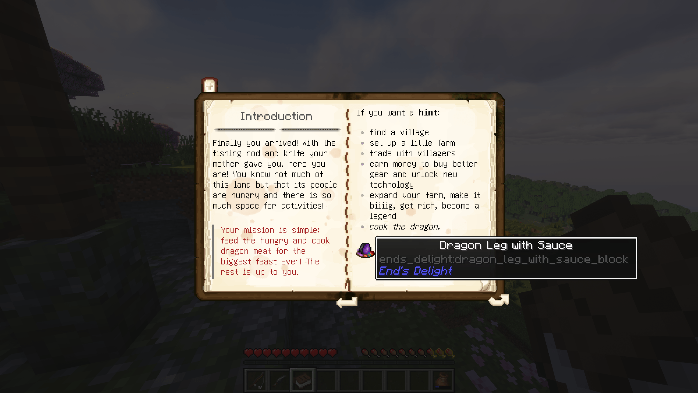 Thumbnail With an in-game guide book you will master you mission and progress through this modpack.