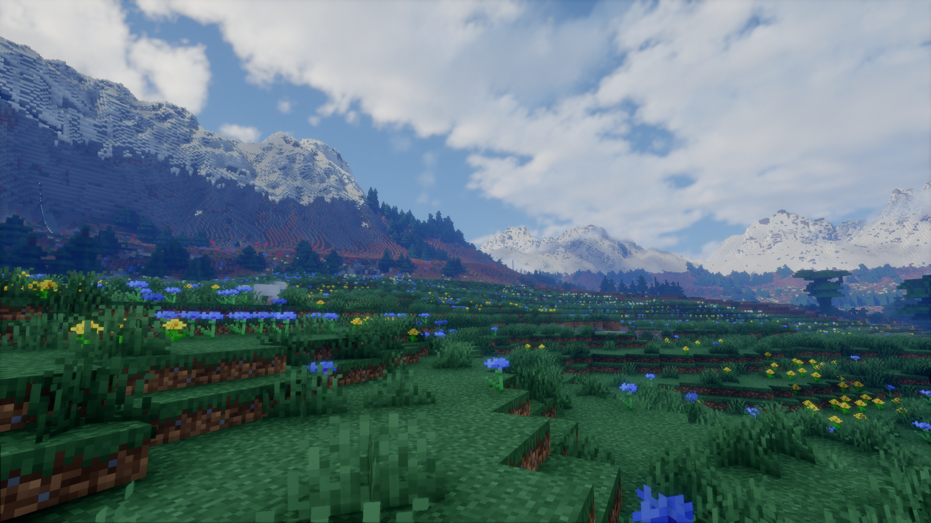 Thumbnail I look from the valley of a mountain with the new world generation