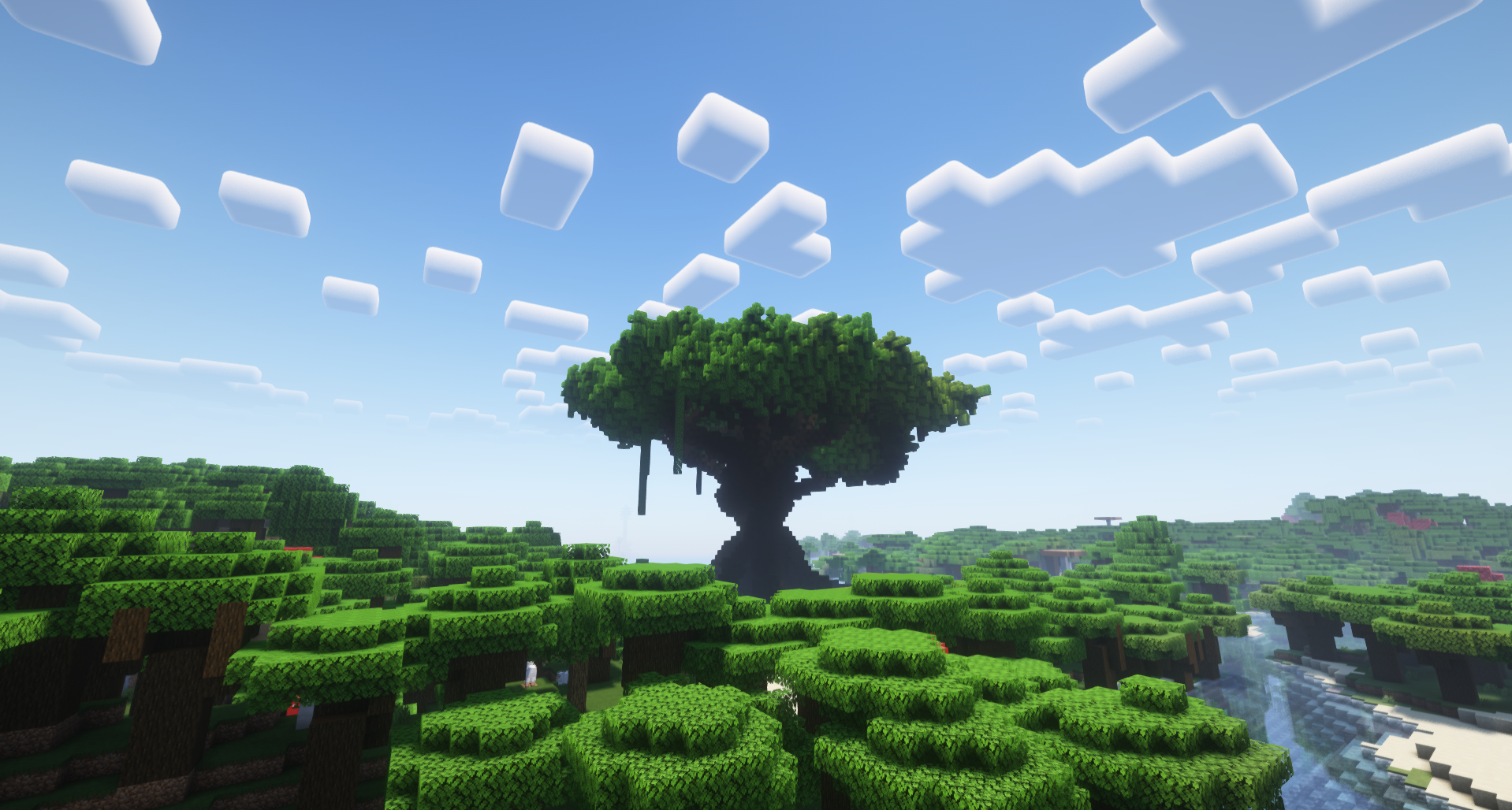 Пример генерации в тёмном лесу