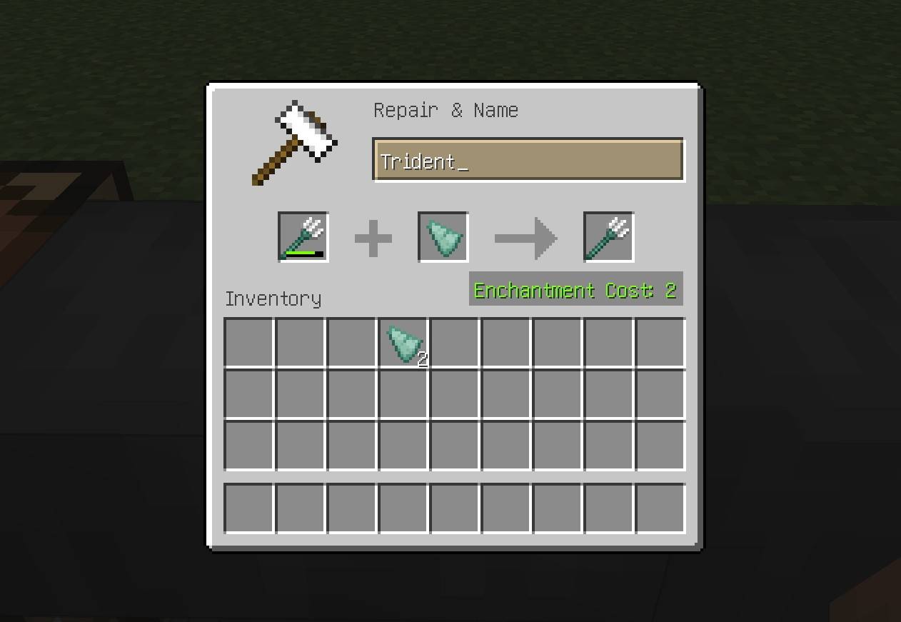 Repair rare items like tridents
